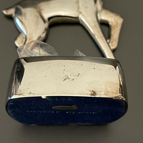 Harvey Lewis Designs Regent Square 6" Silver Plated Votive Candle Holder Deer - Picture 8 of 12